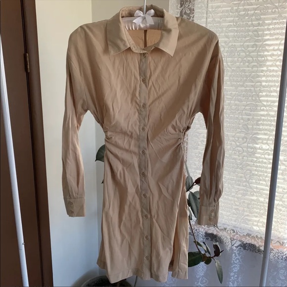 Dynamite Cutout Shirt Dress - Picture 4 of 8